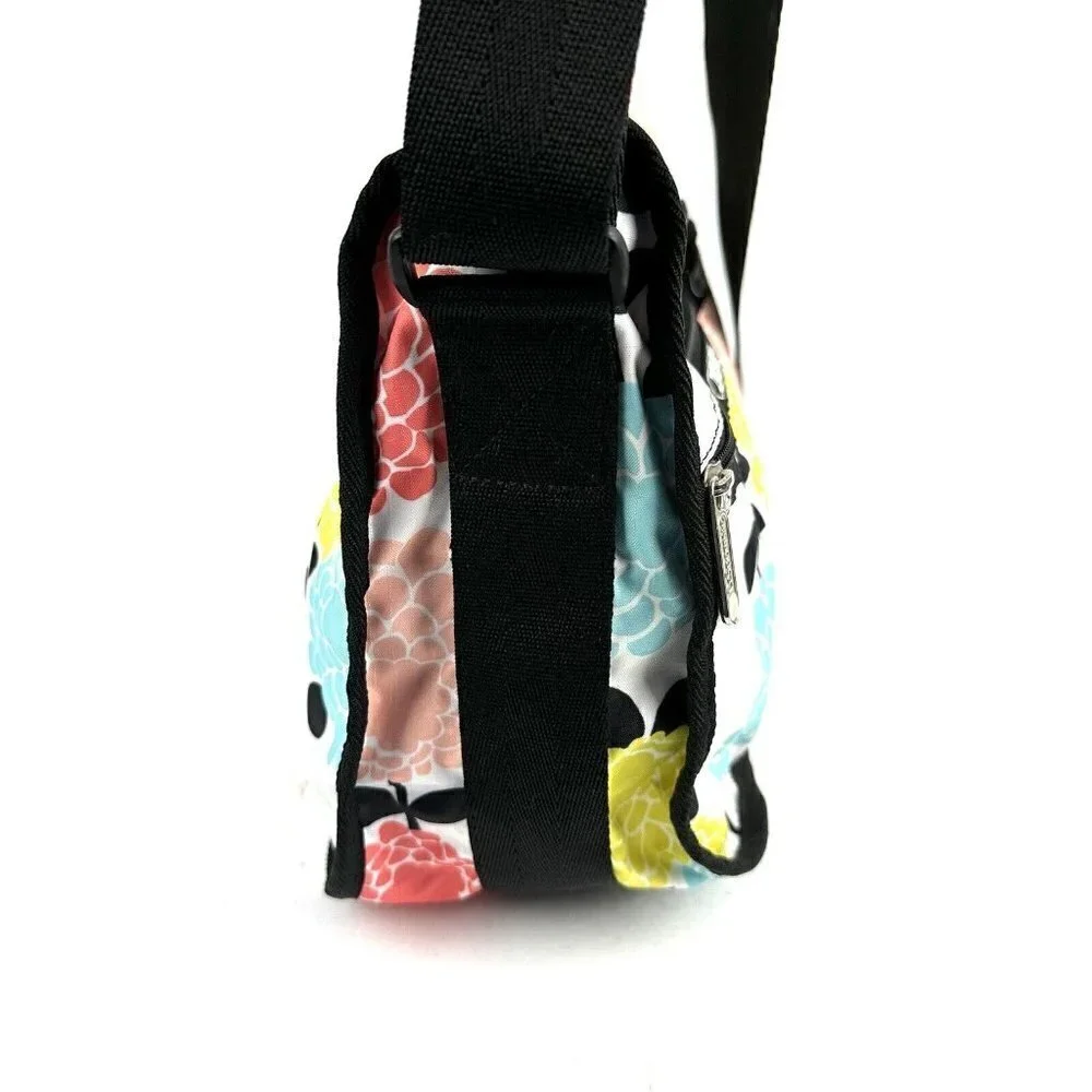 Lesportsac Everyday Crossbody Bag Floral Nylon Colorful Handbag Purse‎